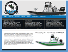 Tablet Screenshot of moscaboats.com
